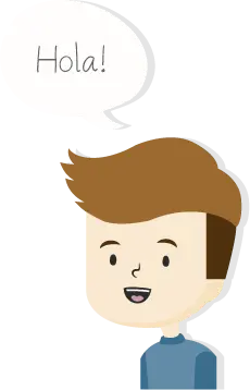 A guy waving and saying hola